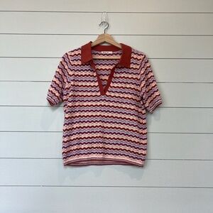 Marine Layer Spencer Polo Sweater Size L